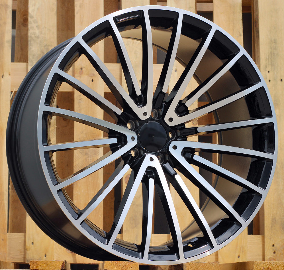 R21x9  5X112  ET  30  66.6  MR532  (BY1779)  Black Polished (MB)  For MER  (P)  (Rear+Front)