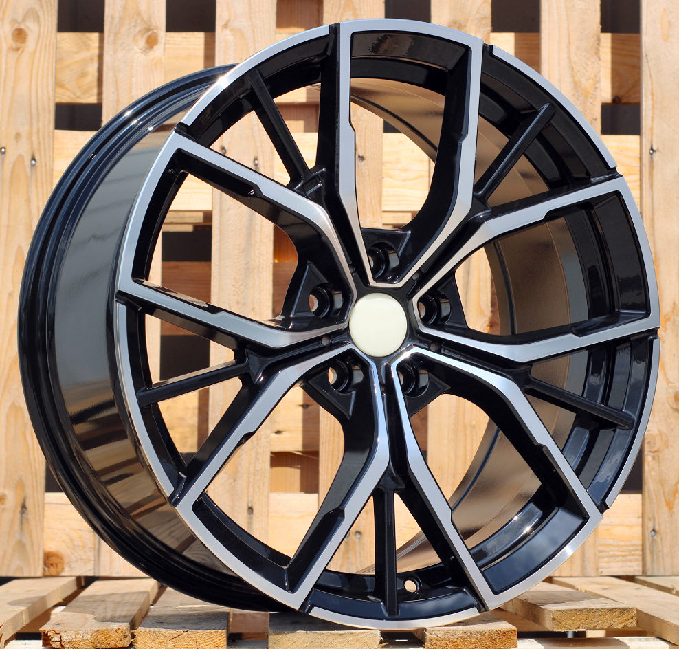 R19x8  5X112  ET  30  66.6  B1667  Black Polished (MB)  For BMW  (Z1+Z2)  (NEW Model BMW 5 (Rear+Front))