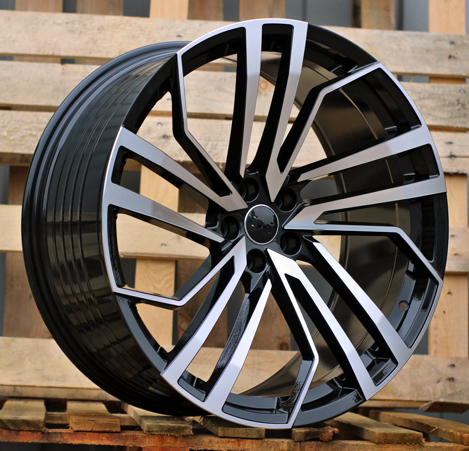 Audi B1618  Melns ar pulētu virsmu R22 5X112 10J et20 66.5