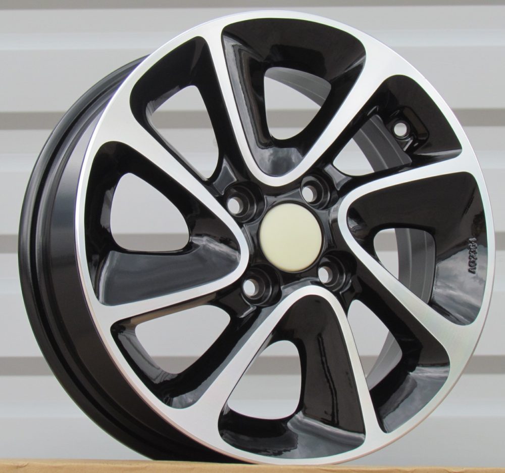 Hyundai B5387  Melns ar pulētu virsmu R14 4X100 5J et41 54.1