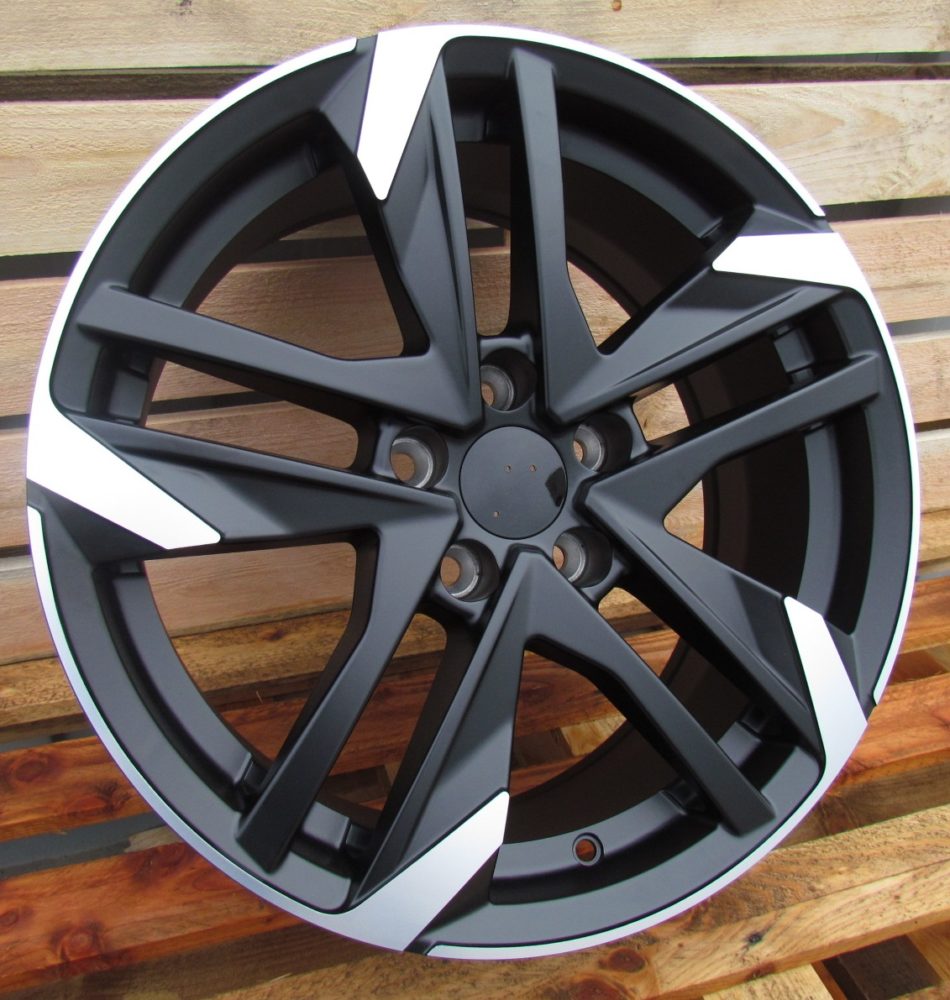 Peugeot XE170  Melns pusmatēts ar pulētu virsmu R17 4X108 7.5J et25 65.1