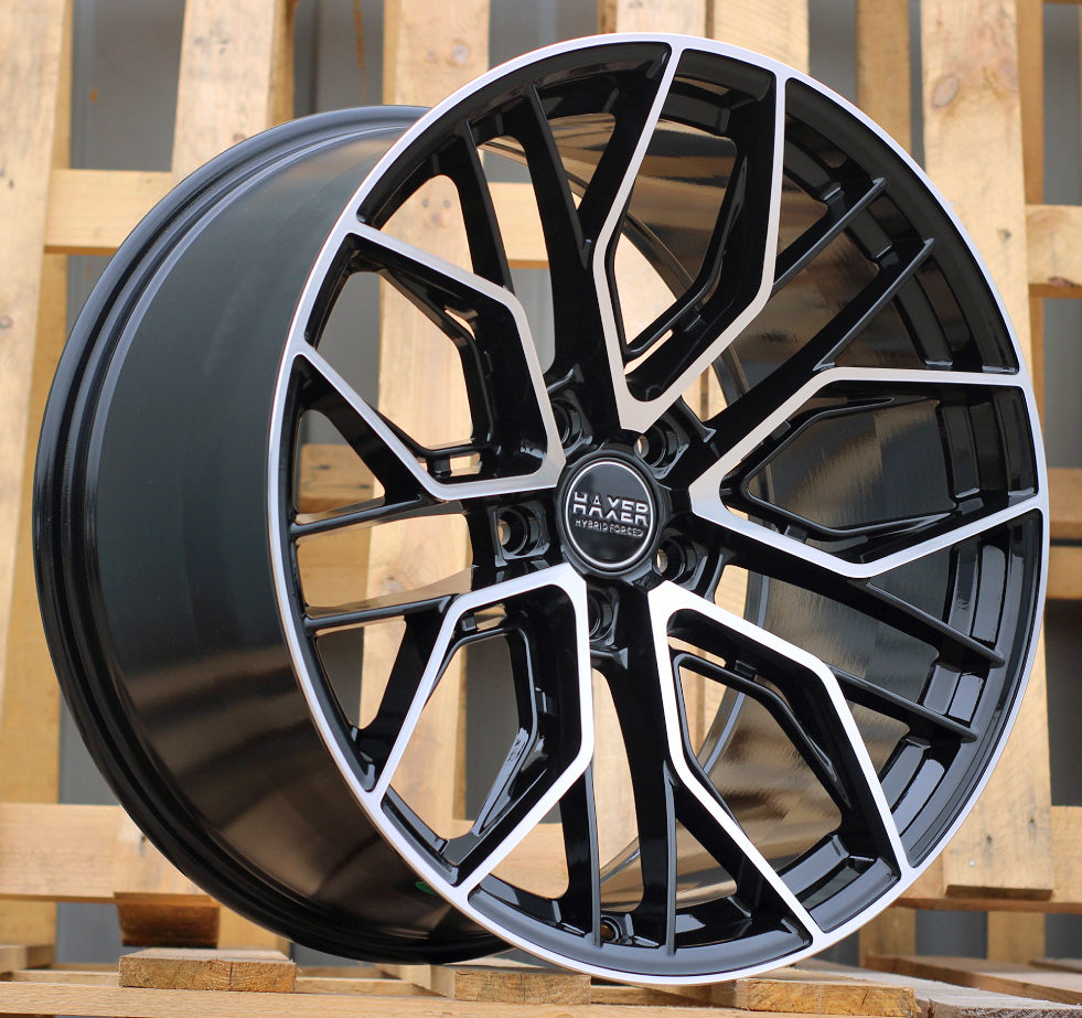 R20x10.5  5X112  ET  20  66.5  HX015F  (3S5981)  Black Polished (MB)  For HAXER  (K4)  (HYBRID FORGED)