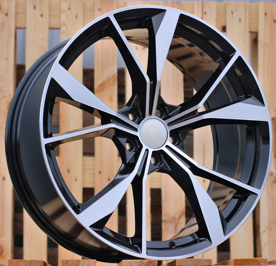 R19x8  5X112  ET  41  57.1  B5808  (IN5595)  Black Polished (MB)  For VW  (P2)