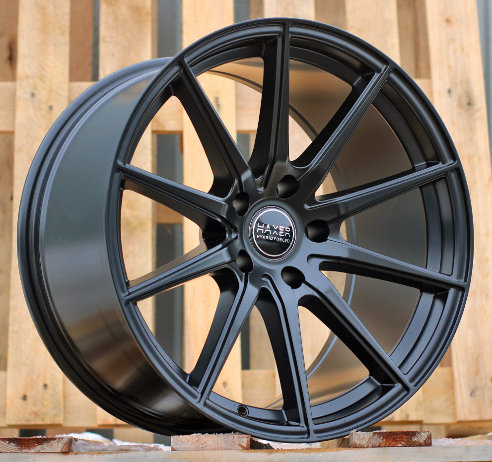 R19x9  5X120  ET  33  72.6  HX034  (B5797)  Black Half Matt (BLHM)  For HAXER  (K4)  (Rear+Front)