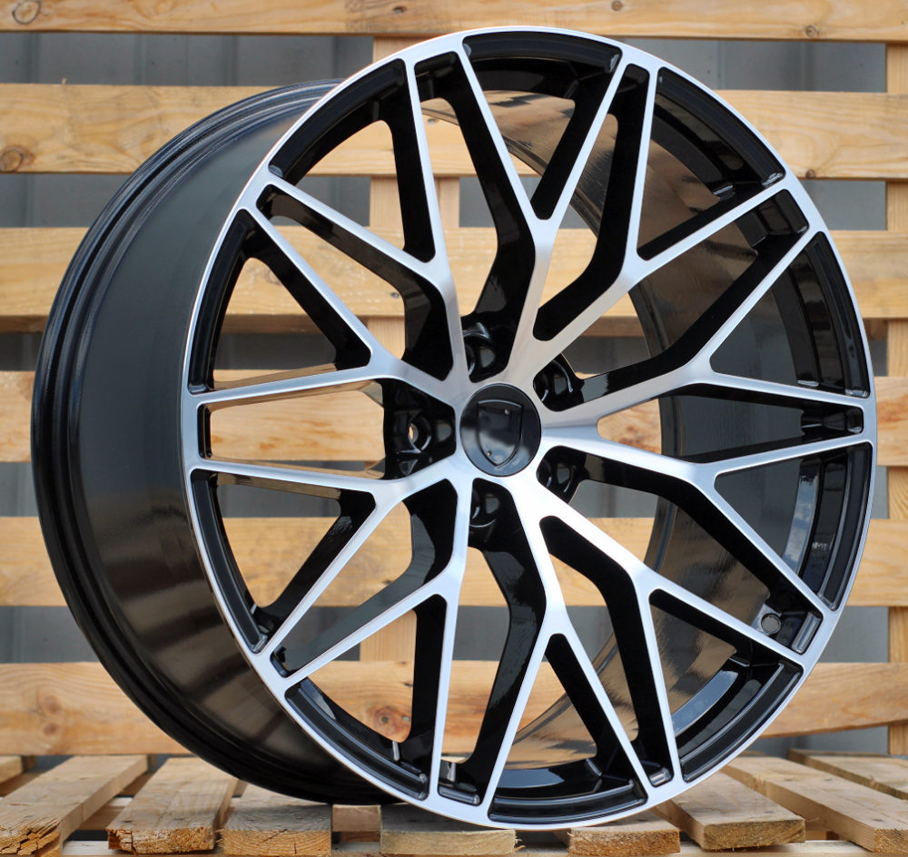 R21x10  5X112  ET  19  66.5  3S1067  Black Polished (MB)  For PORCH  (P2)  (HYBRID FORGED(New Macan)(Rear+Front))