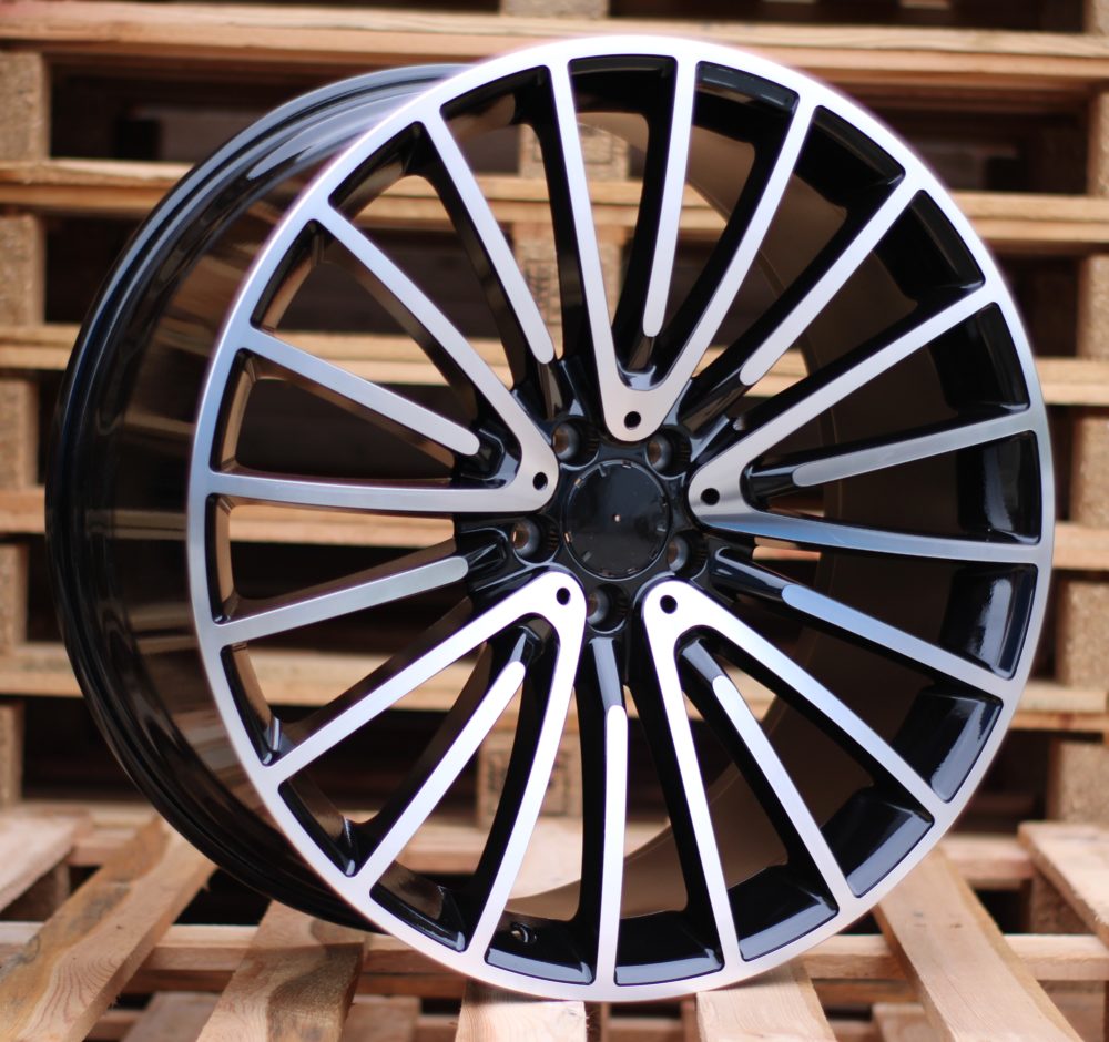 R22x10.5  5X112  ET  40  66.6  MR532  (IN0235)  Black Polished (MB)  For MER  (K7+A+P1)  (REAR+FRONT)