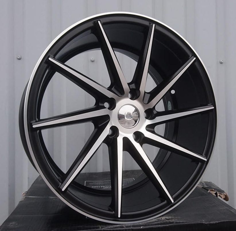 R20x9  5X120  ET  38  74.1  XF099  (QC177)  Black Polished (MB)  For RACIN  (K3)  ((AKC 80 Eur)(RIGHT) Style Vossen)