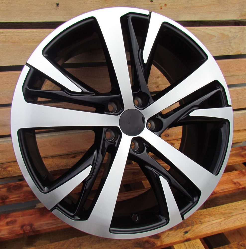 Peugeot XE390  Melns ar pulētu virsmu R18 5X108 7.5J et42 65.1