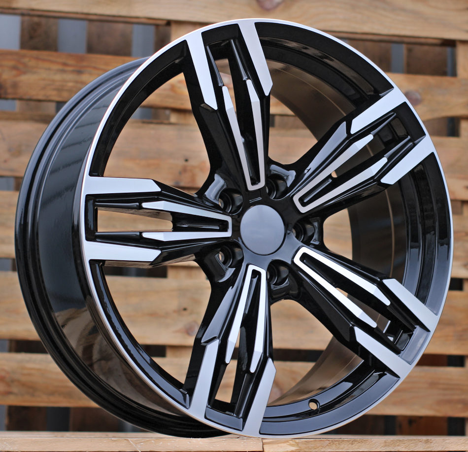 R19x9.5  5X120  ET  38  72.6  BY983  Black Polished (MB)  For BMW  (P)  (Rear+Front)