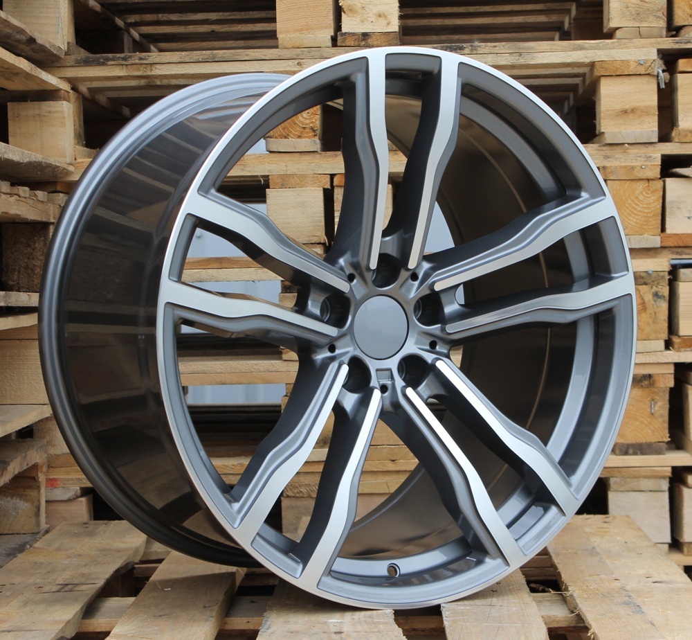 BMW BY588  Pelēks ar pulētu virsmu un pulverlaku R19 5X120 8.5J et30 72.6