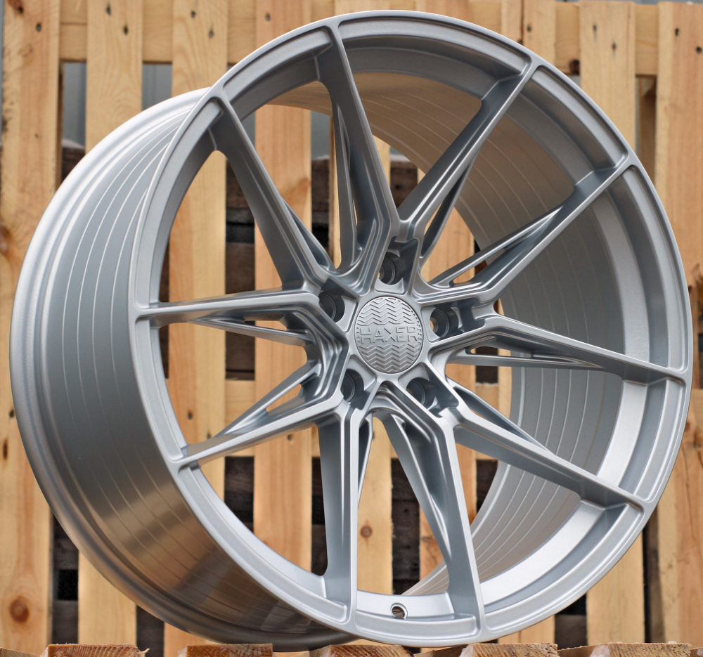 R19x8.5  5X112  ET  25  66.5  HX036  (A5581)  Silver Shining (SS)  For HAXER  (K7+P)  (Rear+Front)