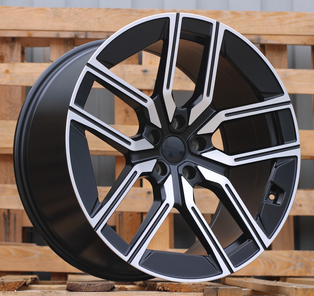 BMW I5619  Melns pusmatēts ar pulētu virsmu R20 5X112 8.5J et25 66.6