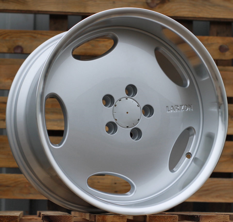 R18x8.5  5X112  ET  35  66.6  B1563  Silver+Polished Lip (SP)  For MER  (P2+Z1)  (MONOBLOCK Style Rear+Front)
