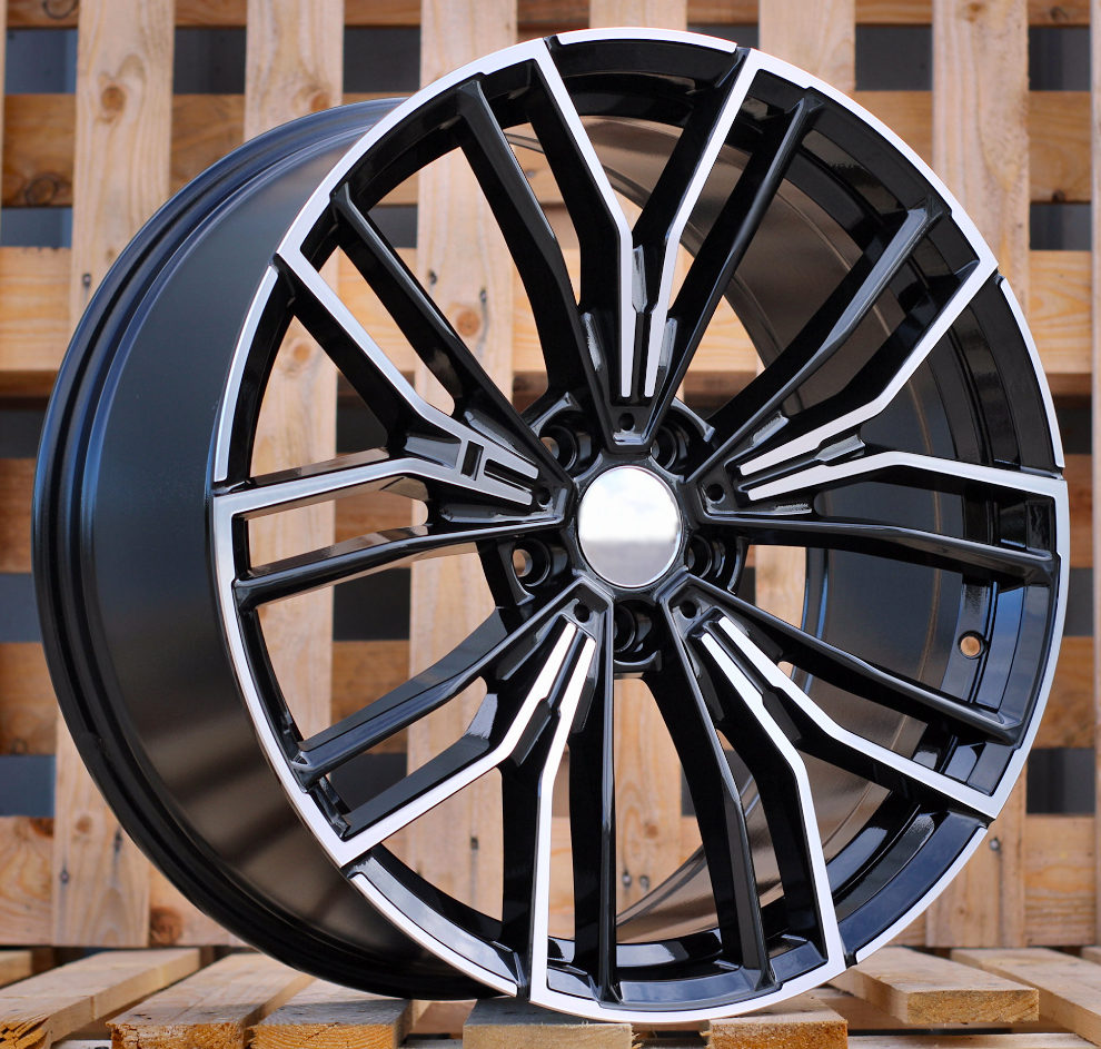 R19x8  5X112  ET  30  66.6  B5964  Black Polished (MB)  For BMW  (P2)  (New Model BMW 5 (Rear+Front))