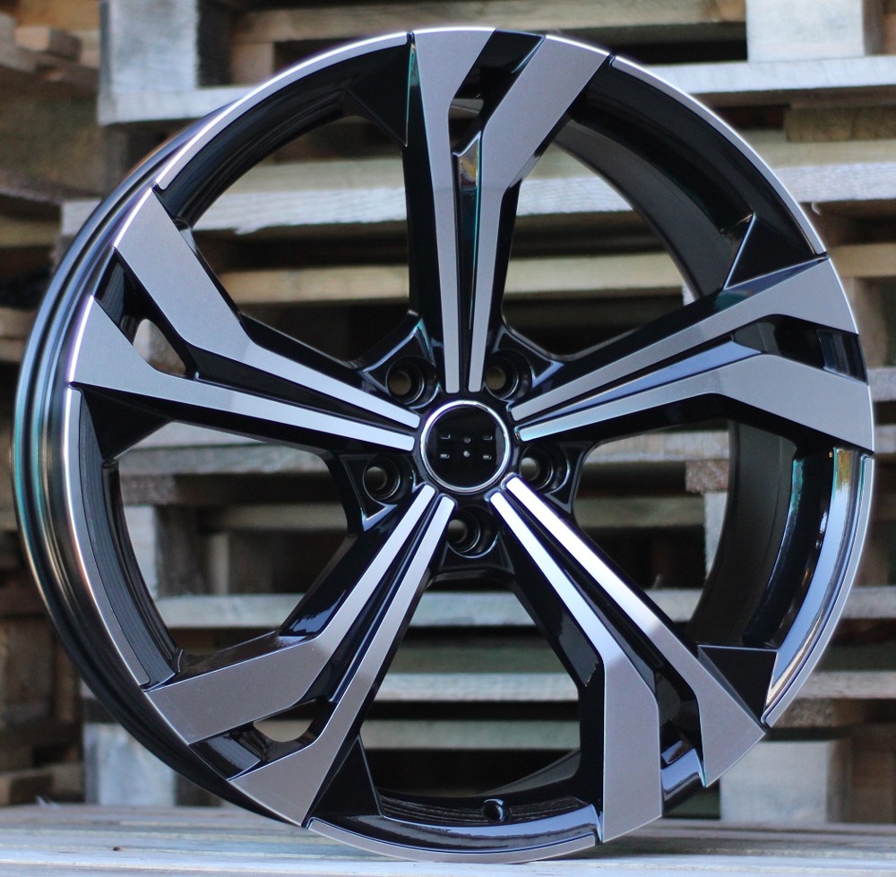 Audi B5873  Melns ar pulētu virsmu R20 5X112 8.5J et36 66.5