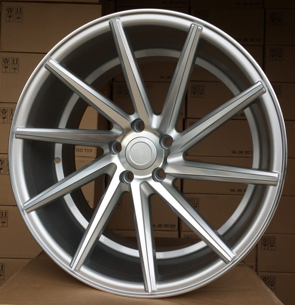 R19x9.5  5X120  ET  35  72.6  B1059  Polished Silver+Powder Coating (MSPC)  For RACIN  (K7+P)  (Right side)