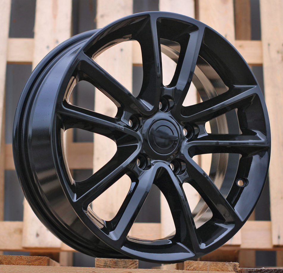 Y0062  Melns R17 5X127 6.5J et40 71.6