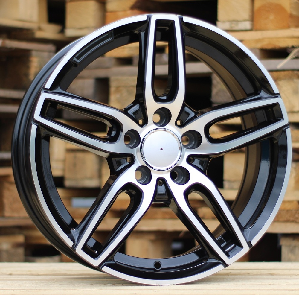 Mercedes B5434  Melns ar pulētu virsmu R17 5X112 7.5J et45 66.6