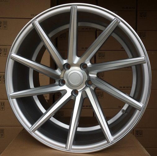R19x8.5  5X120  ET  42  72.6  B1059  (HE873)  Polished Silver (MS)  For RACIN  (K7)  (RIGHT SIDE (Style Vossen))